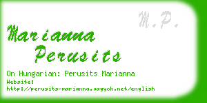 marianna perusits business card